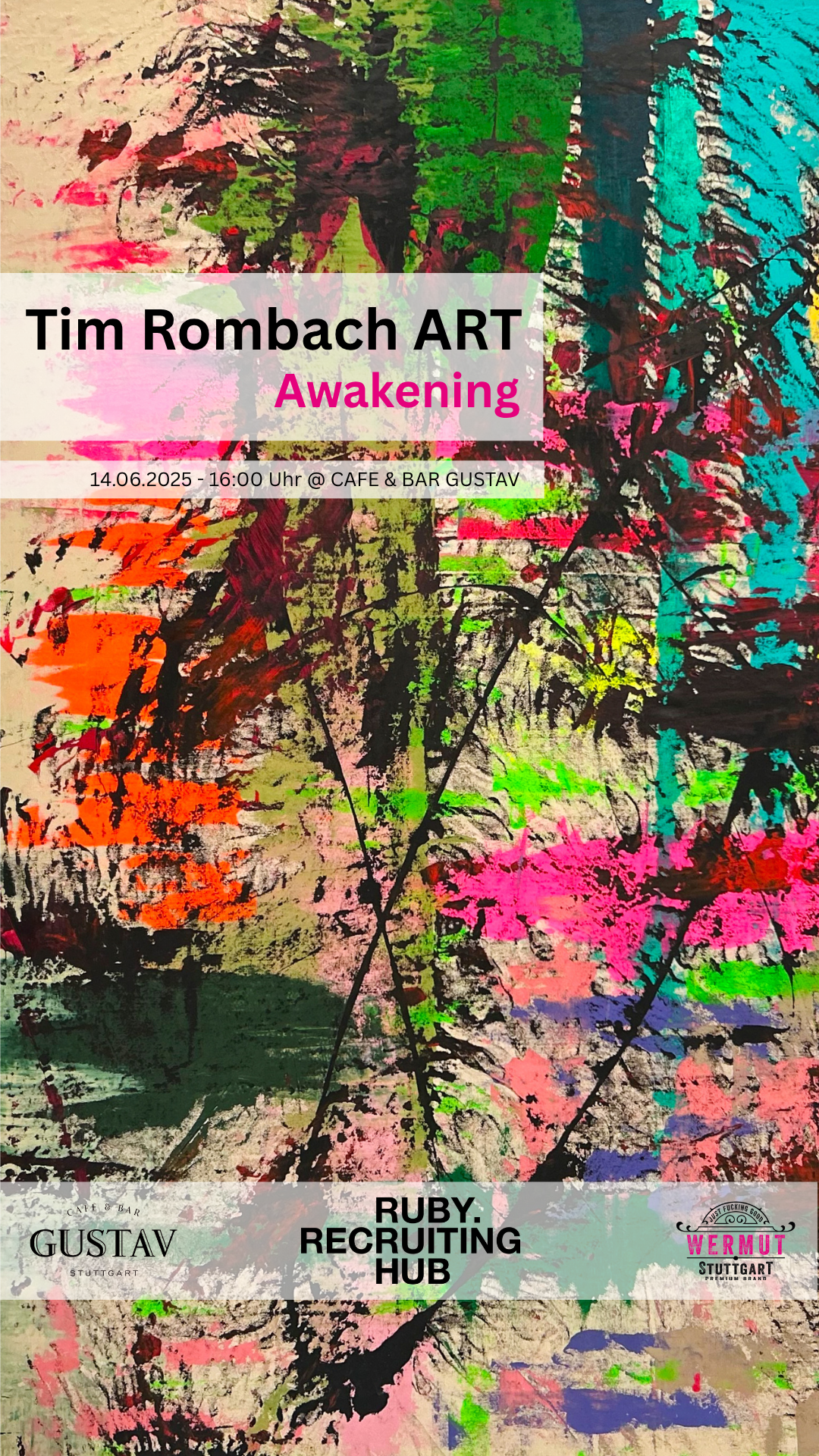 Vernissage Tim Rombach Art - Awakening @ Eventloft - café & bar gustav - Stuttgart, Germany