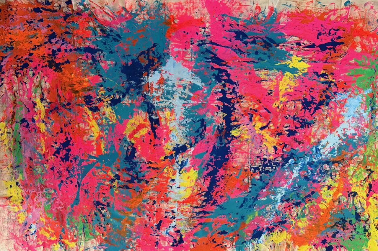 No. 249 by Tim Rombach, abstract painting, acrylic on canvas, 110 x 170 cm (H x W), 2026